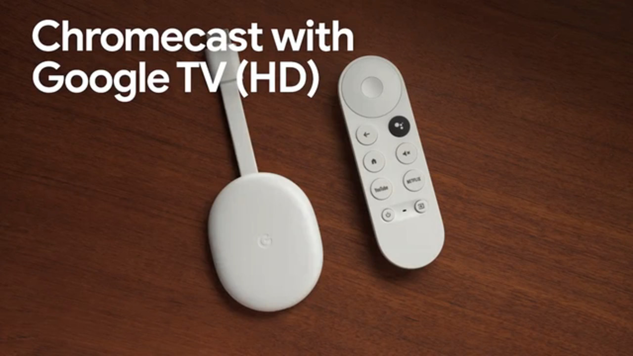 Chromecast with Google TV (HD) Snow GA03131-US - Best Buy