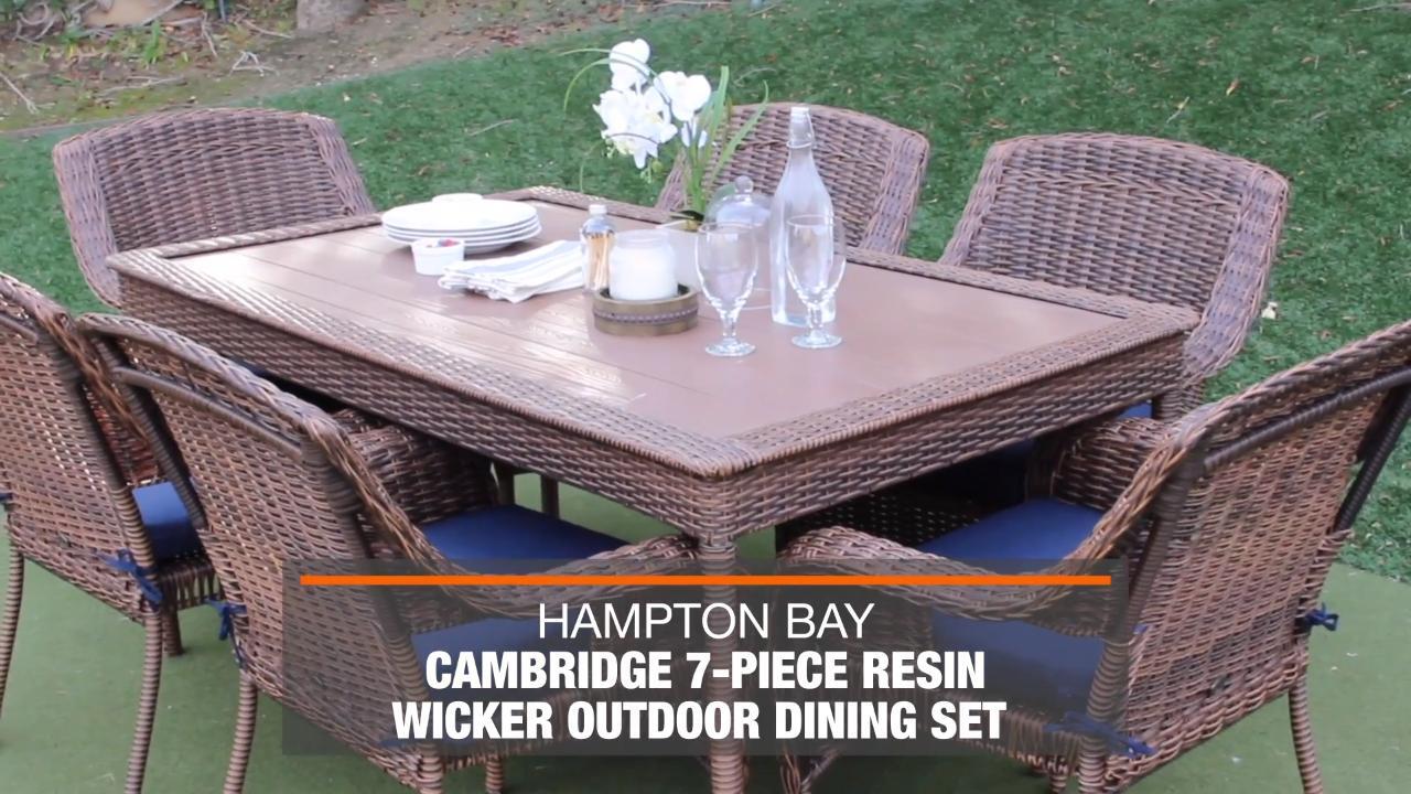 Hampton bay best sale wicker cushions