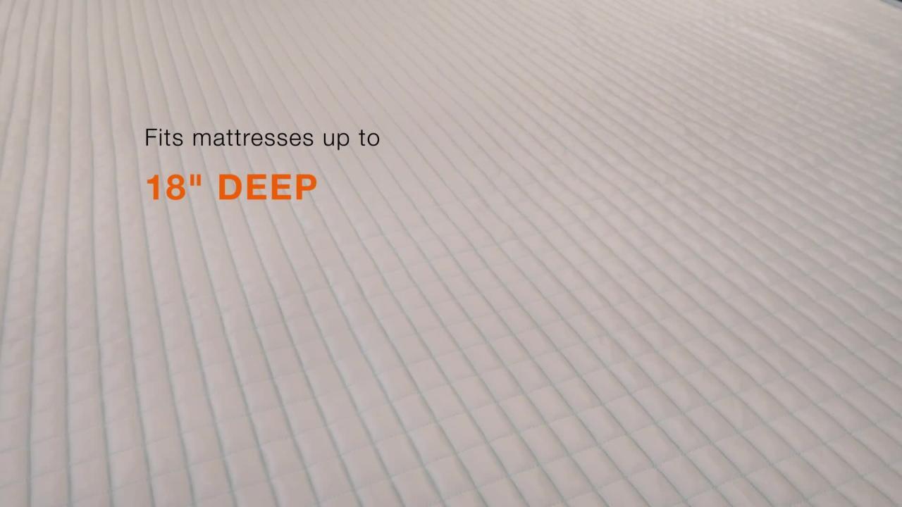 JML Quilted Fitted Full Waterproof Mattress Protector WMP02-F - The Home  Depot