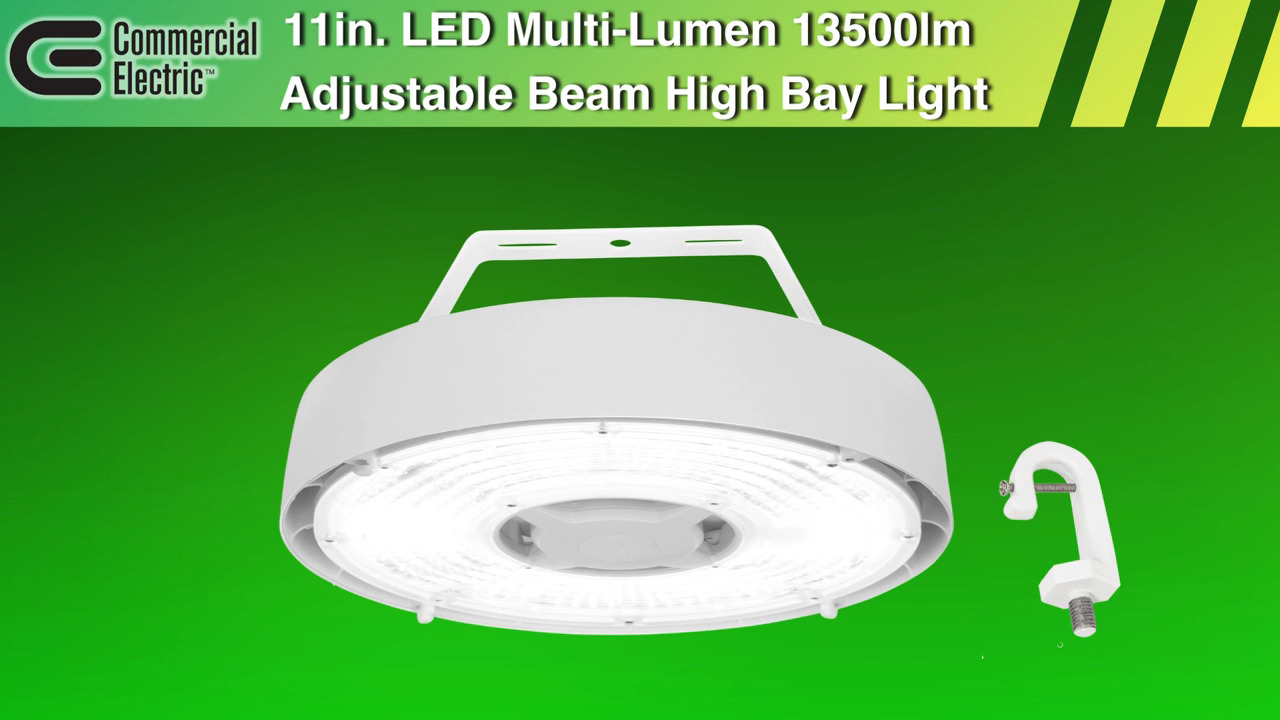 Lithonia Lighting Contractor Select I-Beam 2 ft. 400-Watt Equivalent Integrated LED Dimmable White High Bay Light Fixture, 5000K