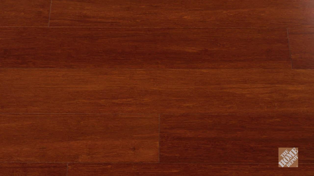 Home Decorators Collection Mahogany 3/8 in. T x 5.1 in. W Strand Woven  Engineered Bamboo Flooring (25.8 sqft/case) HD13006A - The Home Depot