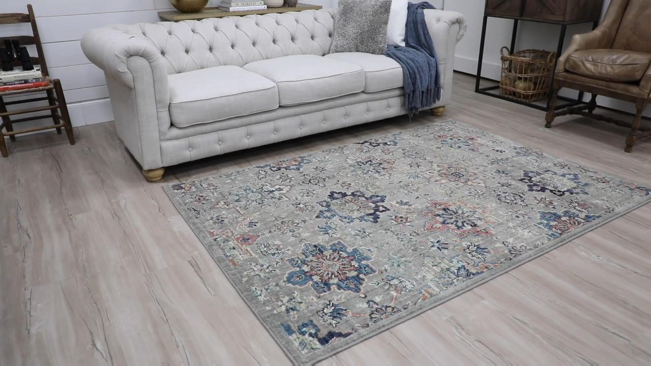 Isabella Gray 5x7 Abstract Area Rug - Area Rugs - Knoxville