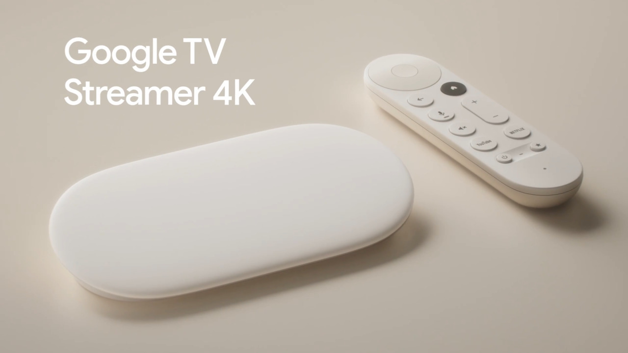 Google TV Streamer (4K) with Voice Remote - Porcelain GA05662-US