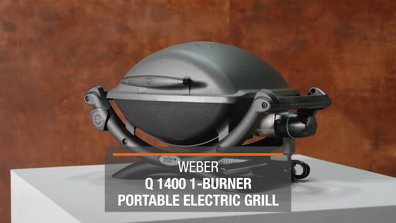 Weber Q 1400 1-Burner Portable Electric Grill in Gray 52020001