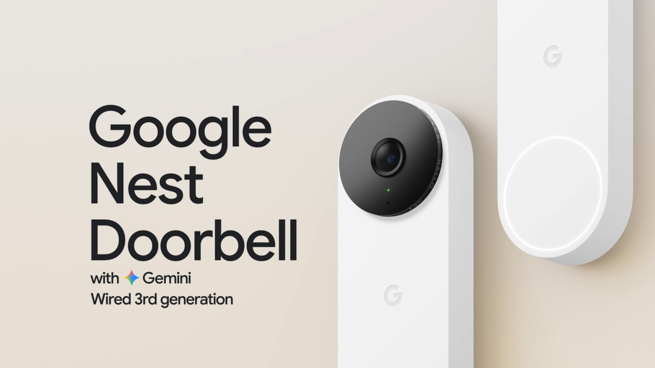 Google Nest Doorbell (Wired, 3rd Gen) - Smart Wi-Fi Video Doorbell