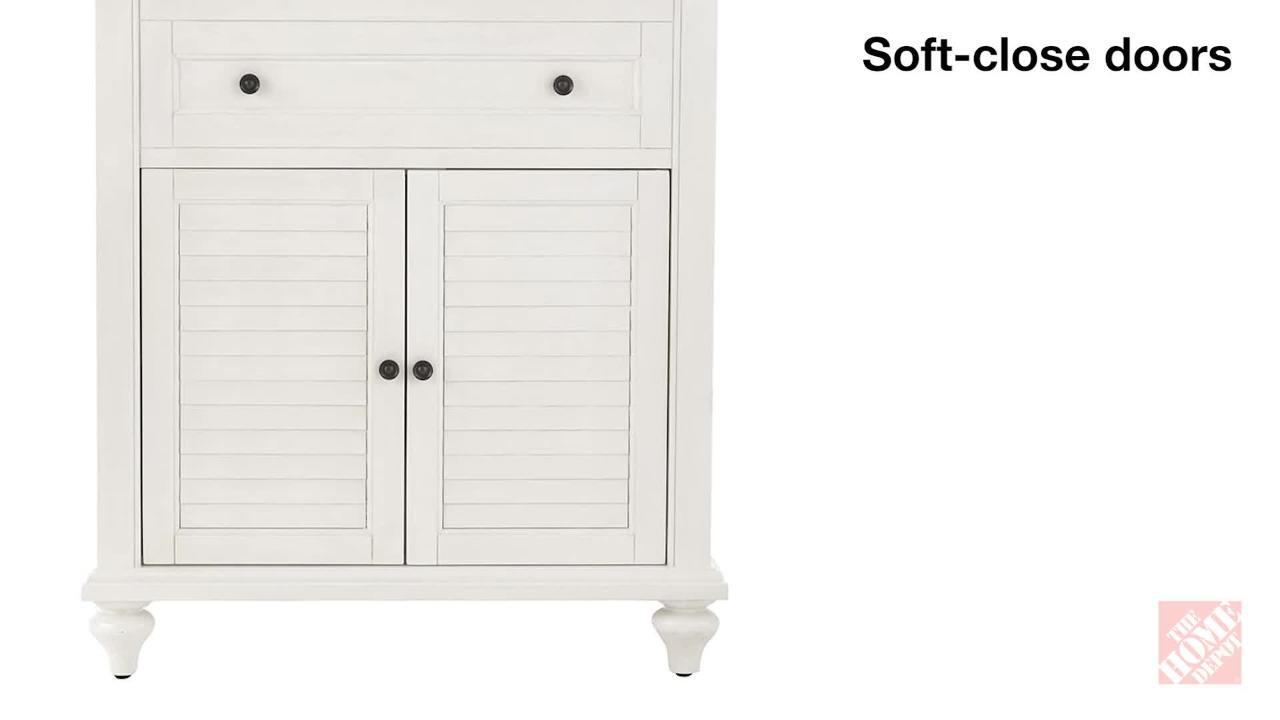 Hamilton 31 in. W x 22 in. D x 35 in. H Single Sink Freestanding Bath Vanity in Gray with Gray Granite Top Hamilton 31 in. W x 22 in. D x 35 in. H Single Sink Freestanding Bath Vanity in Gray with Gray Granite Top