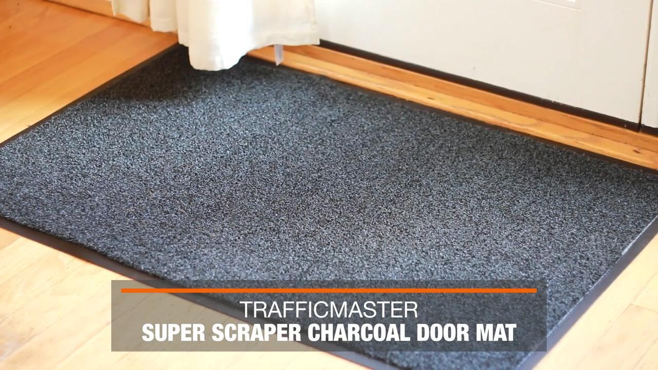 TrafficMaster Super Scraper 24 in. x 36 in. Charcoal Door Mat