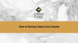 Stone Care International 10 oz. Granite and Stone Stain Remover 5204 - The  Home Depot