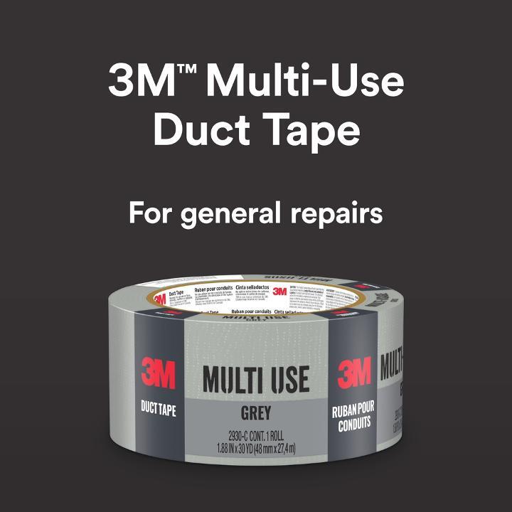 Scotch Duct Tape Black Repair Decorate 1.5 in X 180 in Authentic New 