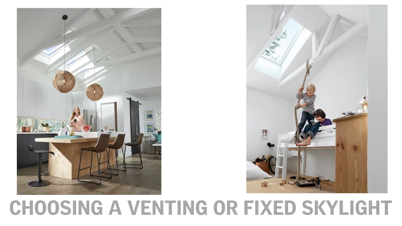 VELUX 21-in x 37.88-in Fixed Deck Mount Skylight with Laminated Low-e Argon Glass