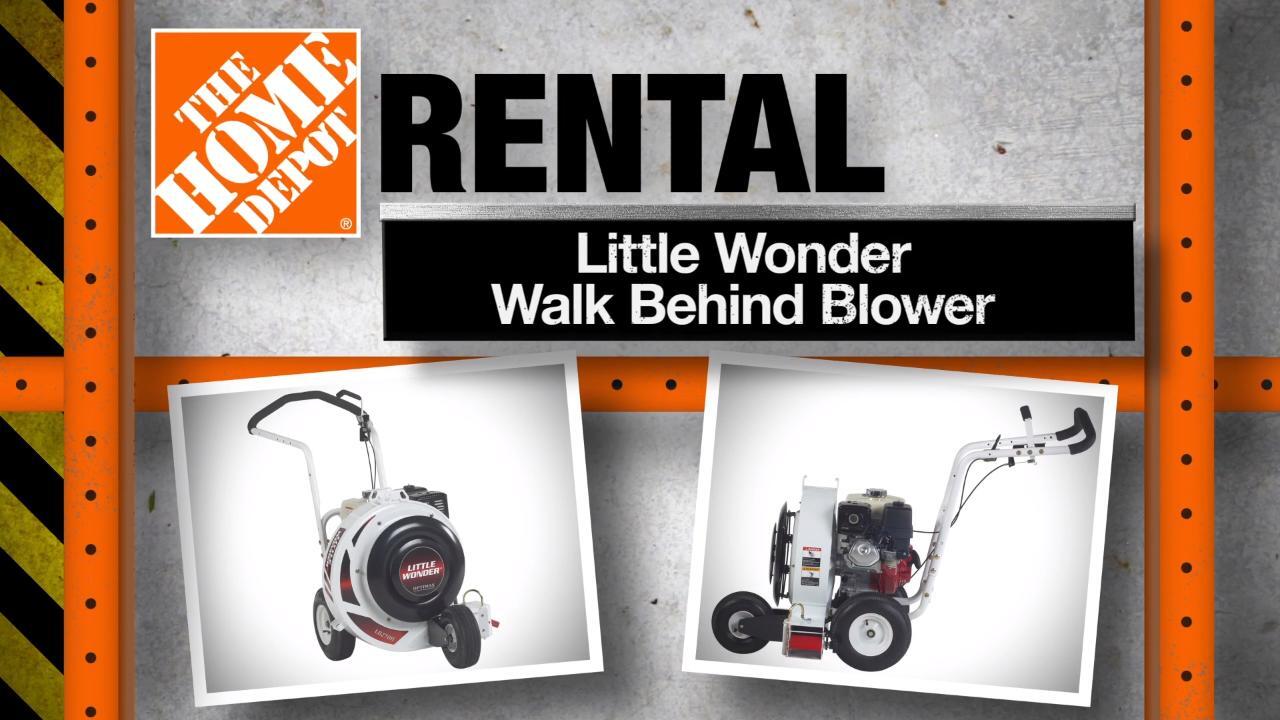 Little Wonder Walk Behind Blower Rental 2691871 - The Home Depot