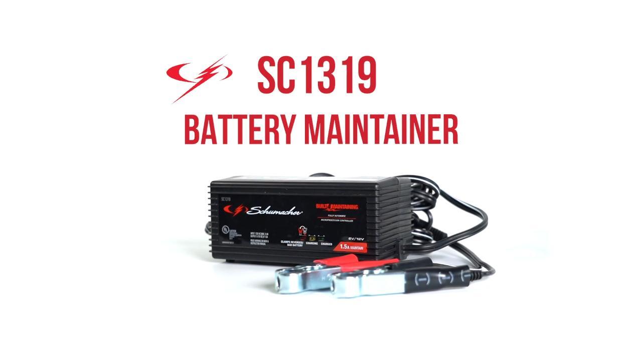 Schumacher SC1319 1.5A 6/12V Fully Automatic Battery Maintainer 