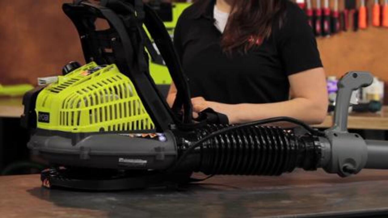 RYOBI 185 MPH 510 CFM Gas Backpack Leaf Blower RY08420A