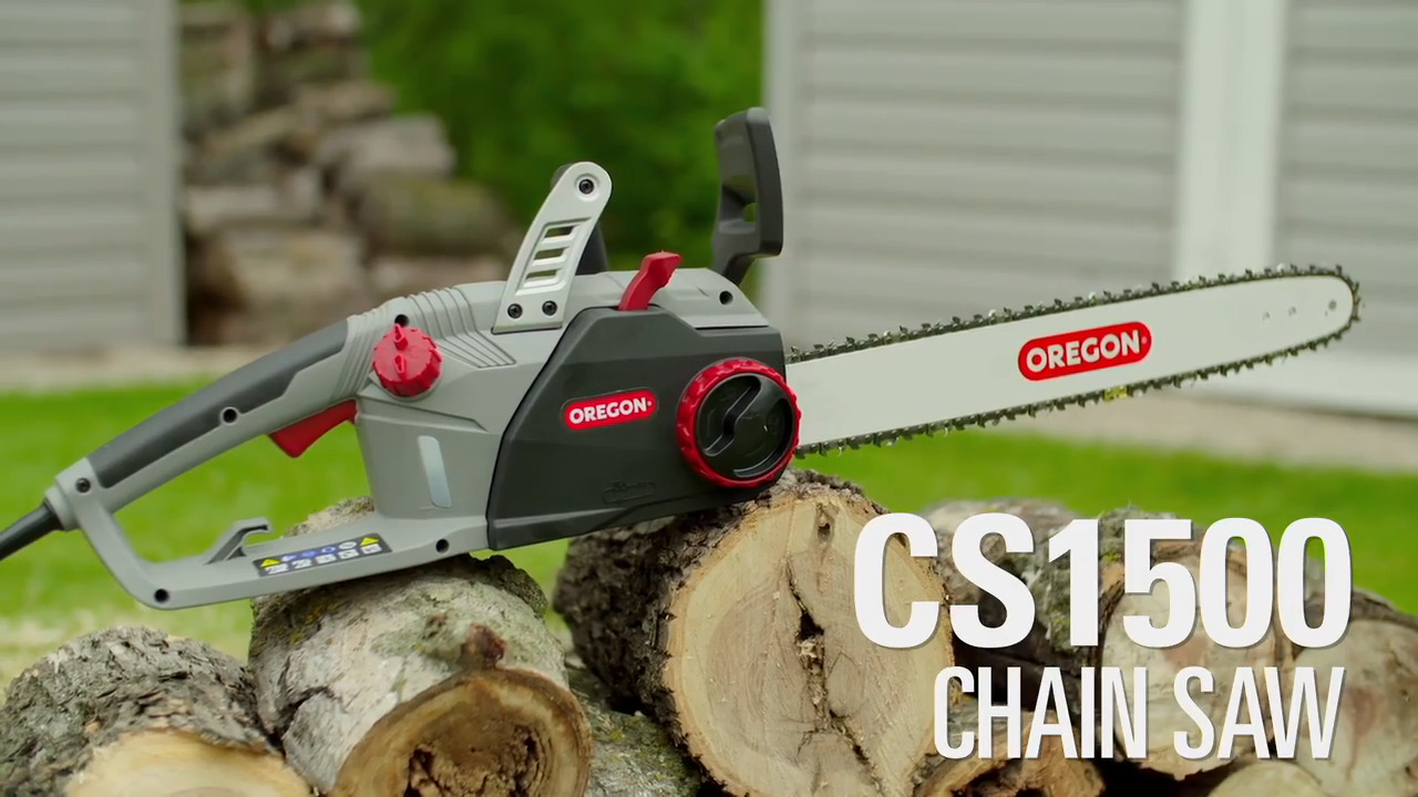 Oregon CS1500 18-inch 15 Amp , Self-Sharpening Corded Electric Chainsaw