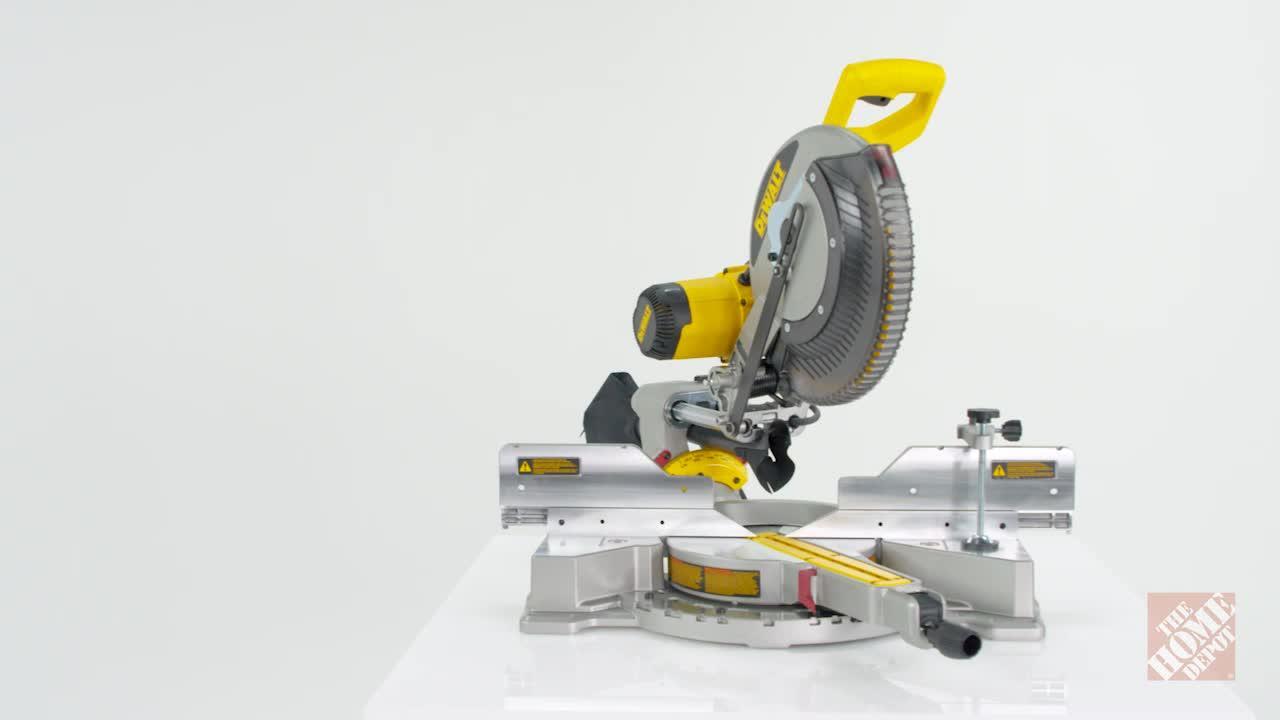 DEWALT - 15 Amp Corded 12 in. Dual Bevel Sliding Compound Miter Saw