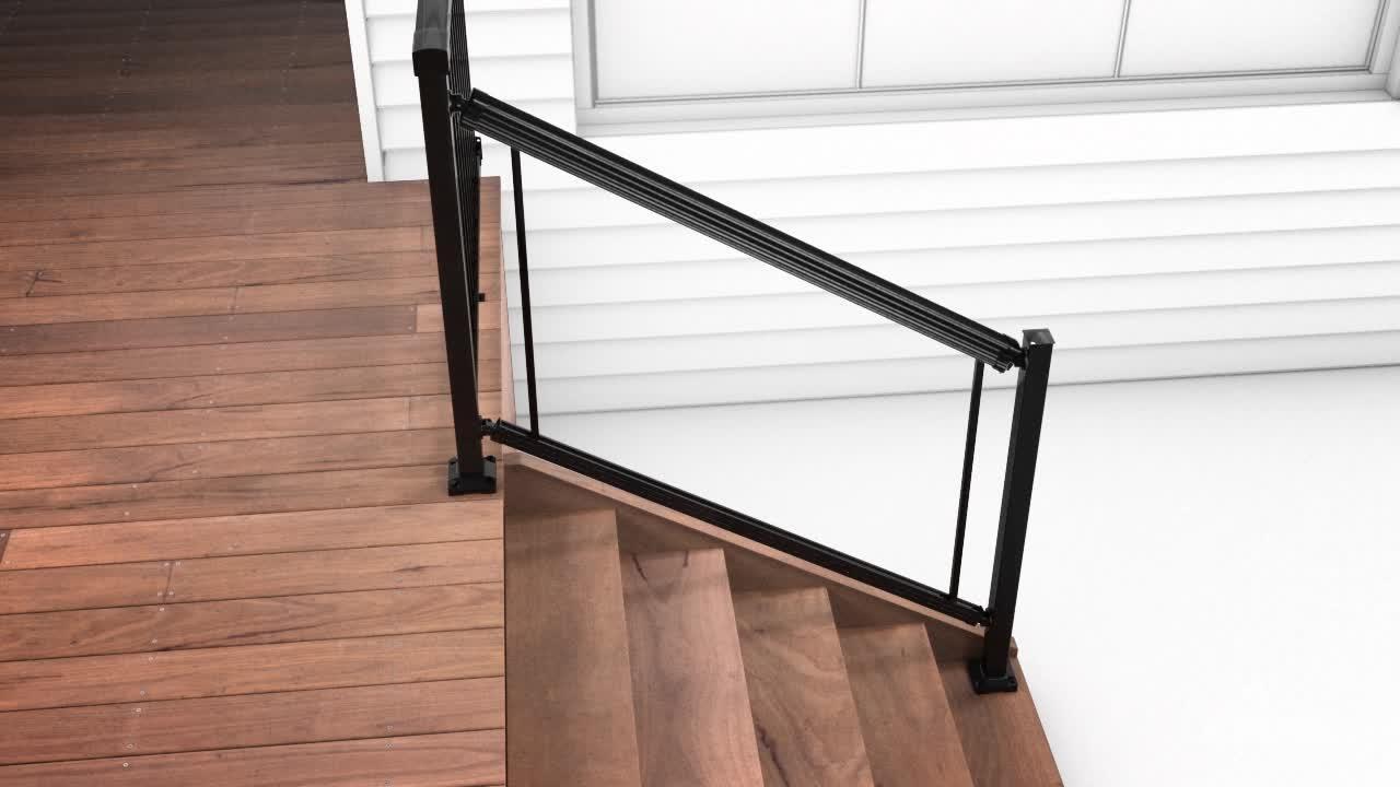 Peak Aluminum Railing Black Aluminum Deck Railing Universal