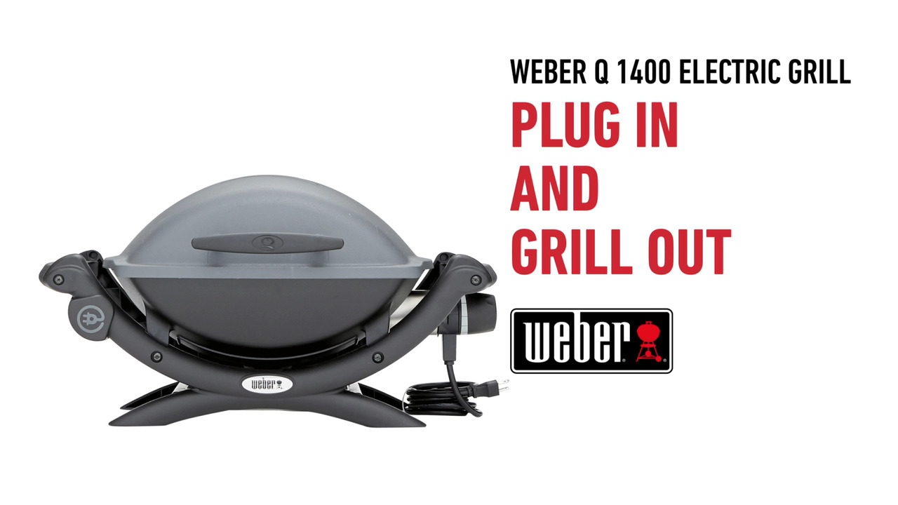 Weber Q 1400 1-Burner Portable Electric Grill in Gray 52020001