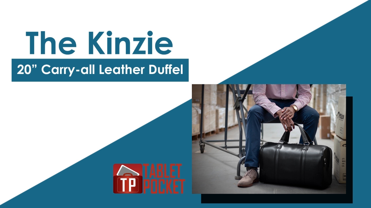 20 Inch buffalo leather duffle bag
