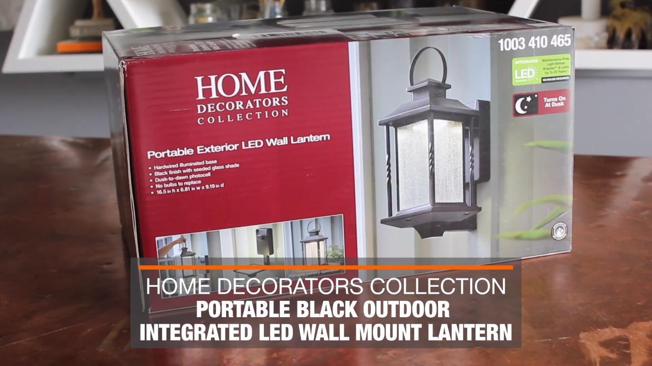 7.5'' Battery Powered Integrated LED Outdoor Lantern