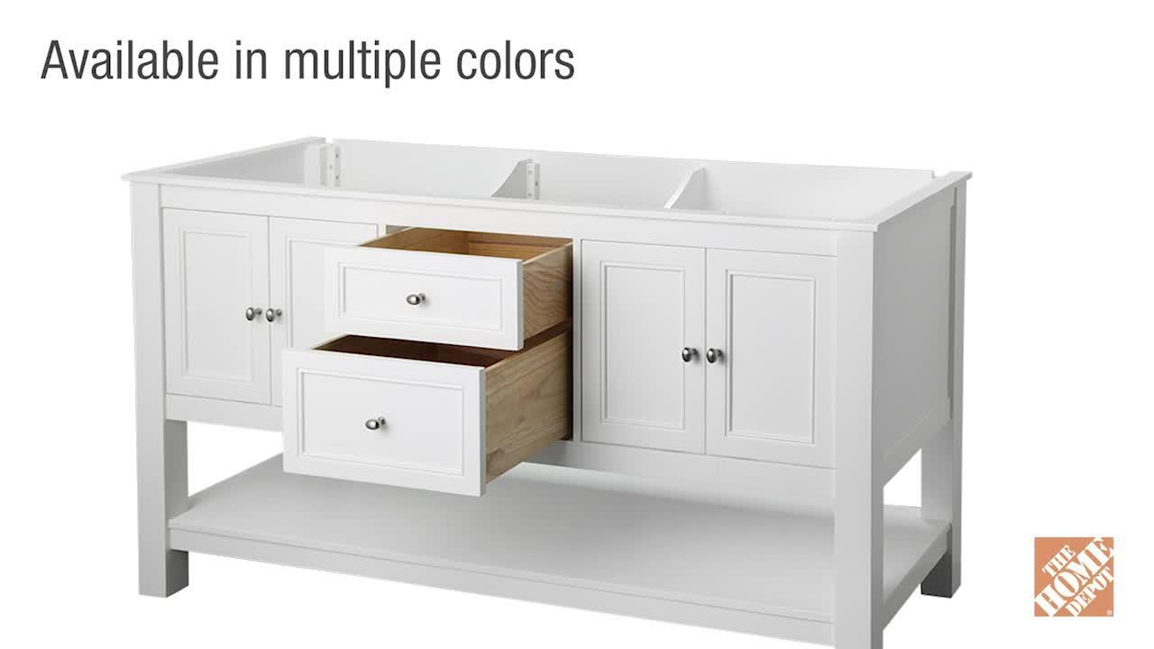 Gazette 24 in. W x 18 in. D Bath Vanity Cabinet Only in White Gazette 24 in. W x 18 in. D Bath Vanity Cabinet Only in White