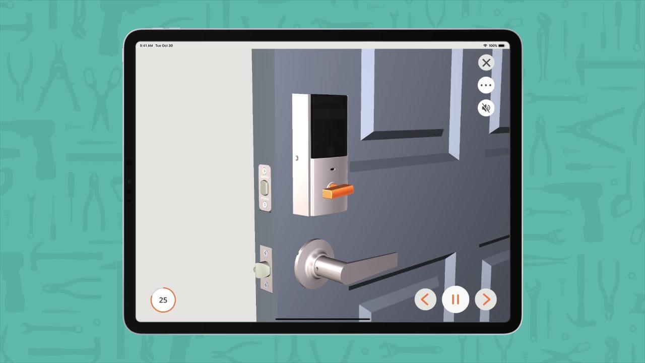 Halo Touch Matte Black Contemporary Fingerprint Wi-Fi Electronic Smart Lock Deadbolt Featuring SmartKey Security