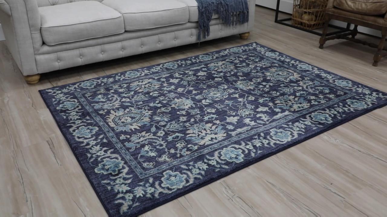 Home Decorators Collection Jackson Indigo 5 ft. x 7 ft. Area Rug 495923