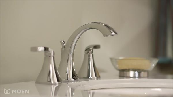 予約販売品 BICストアMoen T6905BG-9000 Voss Two-Handle Widespread Bathroom Faucet  with Valve, Brushed Gold