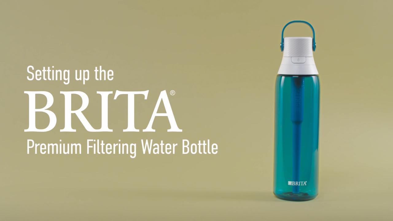 NEW Brita Premium 26oz Filtering Water Bottle with Filter BPA Free