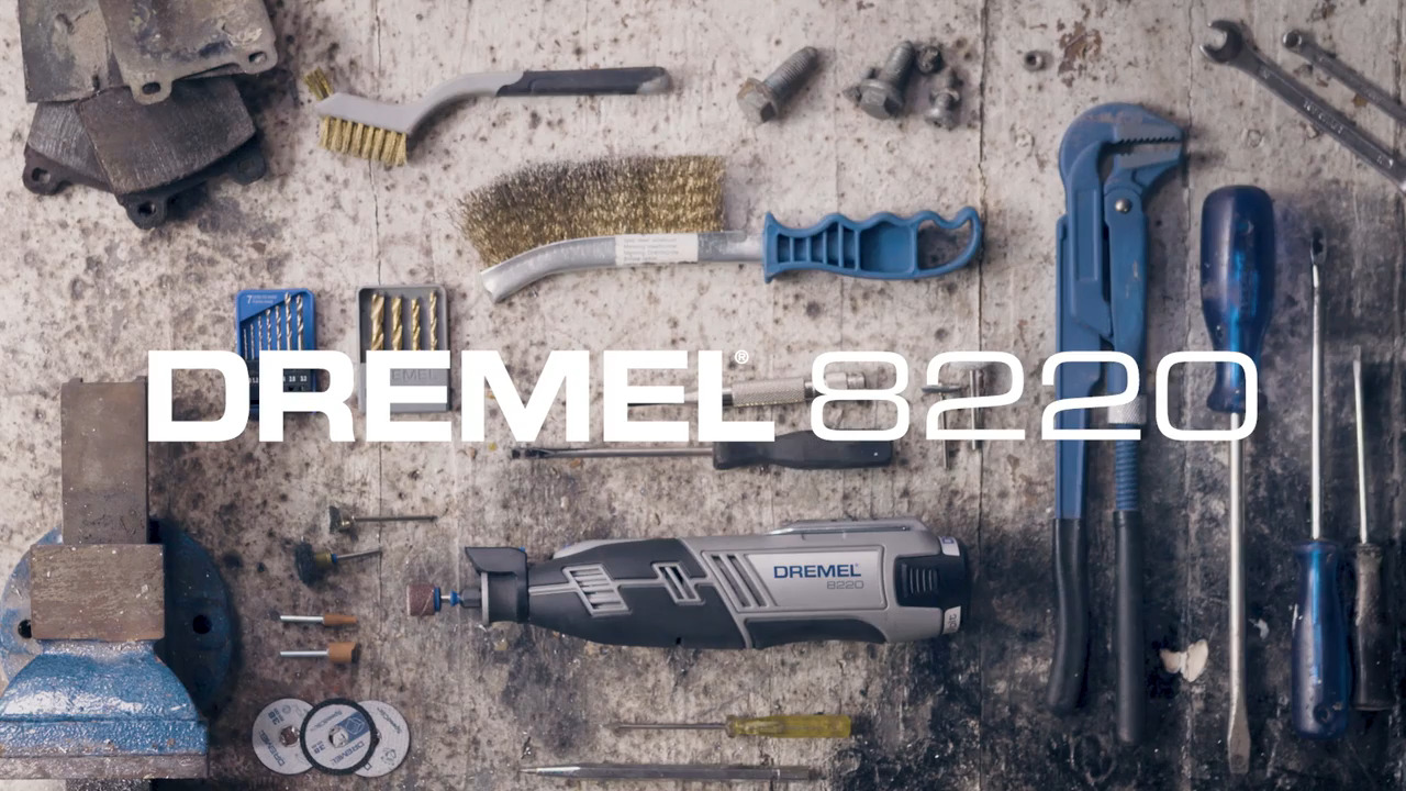 Dremel 8220 Series 12-Volt MAX Lithium-Ion Variable Speed Cordless Rotary  Tool Kit with 30 Accessories and Case