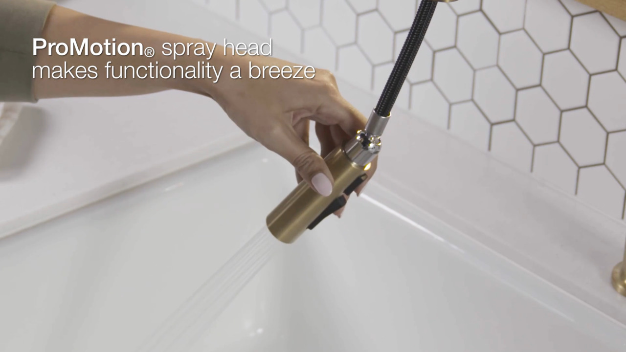 KOHLER Graze Single-Handle Pull-Down Sprayer Kitchen Faucet with Response Technology in Matte Black