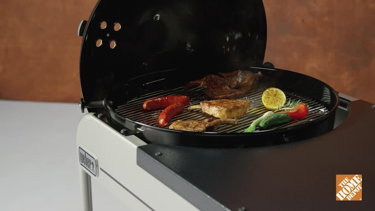 22 in. Performer Deluxe Charcoal Grill in Copper with Built-In Thermometer  and Digital Timer