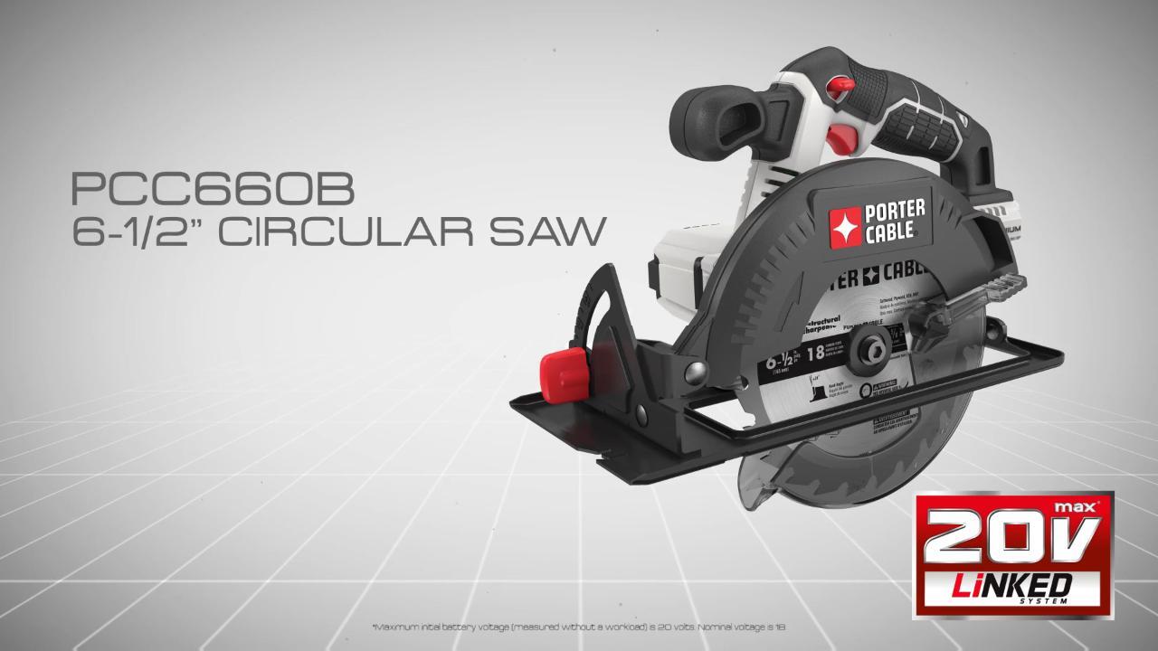 PORTER-CABLE PCC660B 165mm Circular Saw for sale online