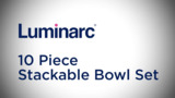 Luminarc Stackable 10-Piece Glass Mixing Bowl Set P8775 - The Home
