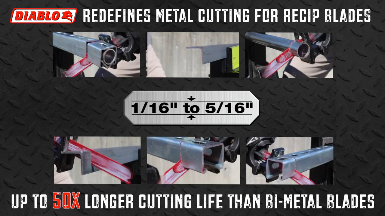 DEWALT ELITE SERIES™ Metal Cutting Carbide Tipped Reciprocating Saw Blades