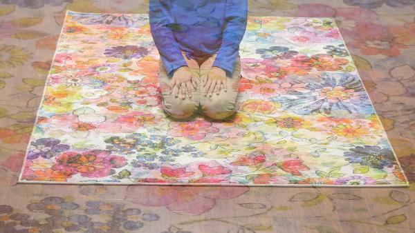 Blossoms Rainbow 10 ft. x 14 ft. Floral Area Rug
