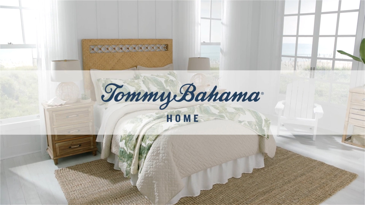 Tommy Bahama Maui Palm 3-Piece Green Cotton King Quilt Set ...