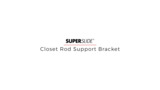 ClosetMaid SuperSlide 6 in. x 1 in. White Closet Rod Bracket 5629