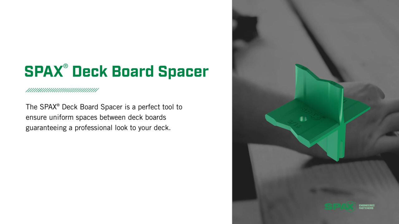SPAX Perfect Screw Installation Spacer Tool for Wood Lumber Composite Deck Boards (3-Each)
