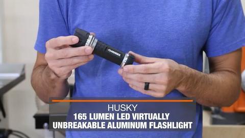 Husky - 200 Lumens LED Virtually Unbreakable Aluminum Flashlight