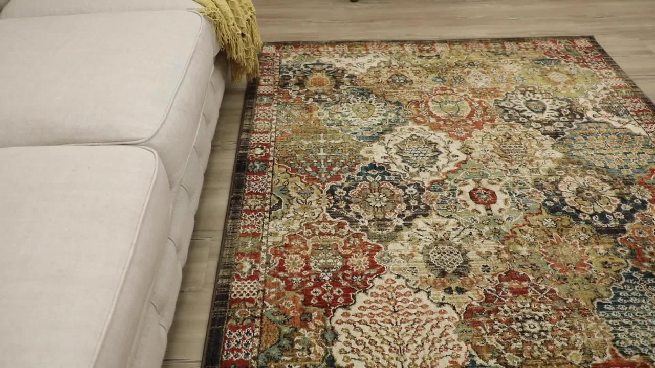 Home Decorators Collection Patchwork Multi 2 ft. x 4 ft. Medallion Scatter  Area Rug 549992 - The Home Depot