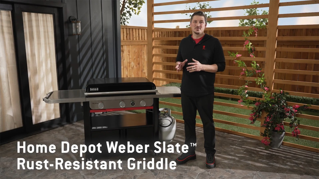 Weber Slate Griddle 3-Burner Liquid Propane Gas 30 Flat Top