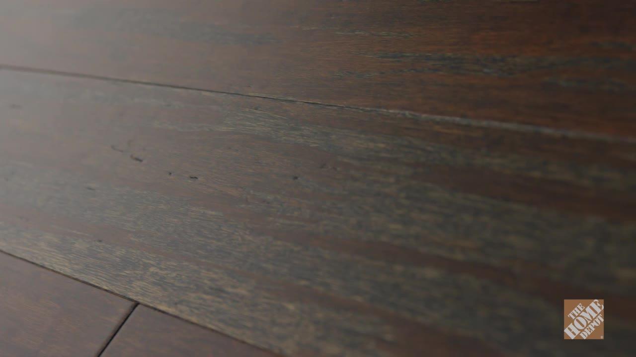 Home Decorators Collection Wire Brushed Strand Woven Prescott 3/8 in. T x 5-1/8 in. W x 72 in. L Engineered Click Bamboo Flooring Home Decorators Collection Wire Brushed Strand Woven Prescott 3/8 in. T x 5-1/8 in. W x 72 in. L Engineered Click Bamboo Flooring