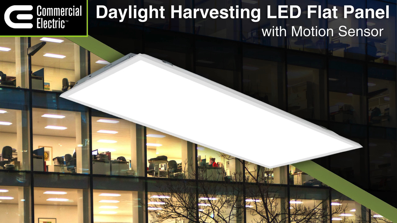 ENERGETIC LIGHTING 2 ft. x 4 ft. 5895Lumens LED Recessed Lay-In Troffer kit Panel Light CCT and Wattage Selectable with Occupancy Sensor