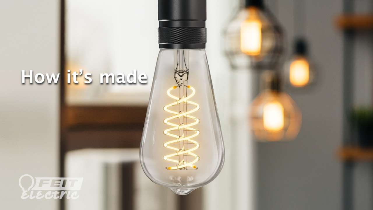 Feit Electric 40-Watt Equivalent T10 Dimmable Spiral Filament Large Clear  Glass E26 Vintage Edison LED Light Bulb, Soft White T10L/S/CL/927CA/HDRP -  The Home Depot