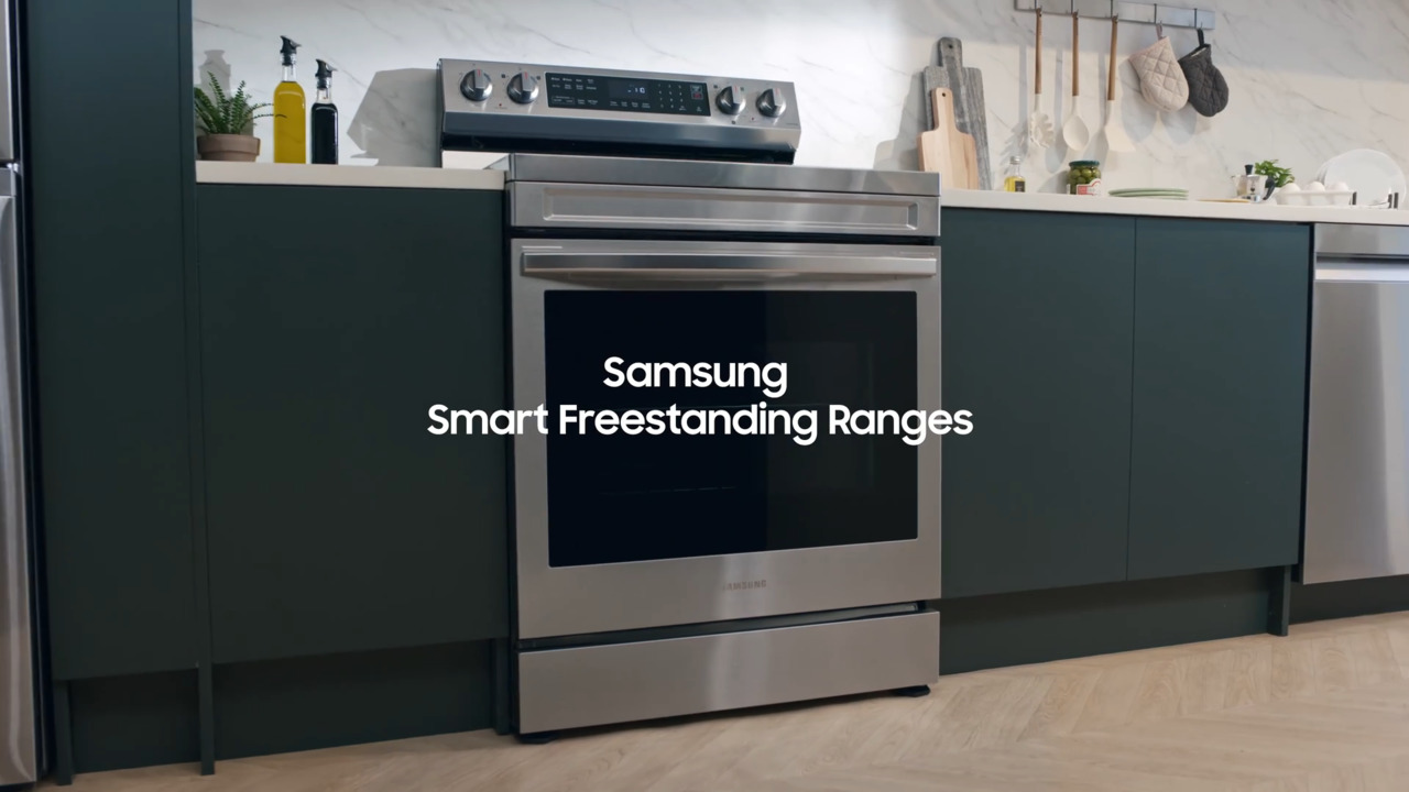 Samsung 6.3 cu. ft. Smart Wi-Fi Enabled Convection Electric Range with No  Preheat AirFry in Stainless Steel NE63A6511SS - The Home Depot