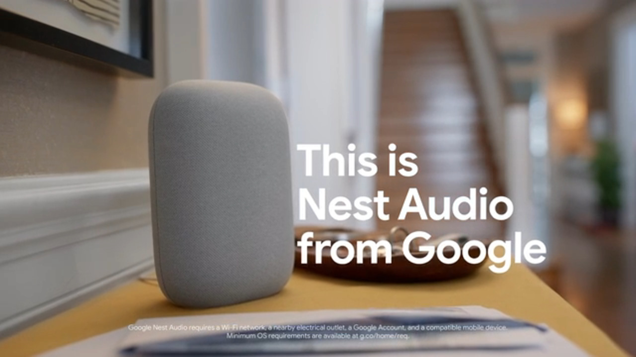 Google Nest Audio (Chalk, Pair)