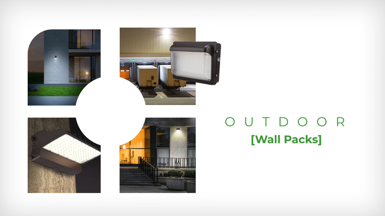 33-Watt Black Outdoor Integrated LED Adjustable Wall Pack Light 33-Watt Black Outdoor Integrated LED Adjustable Wall Pack Light