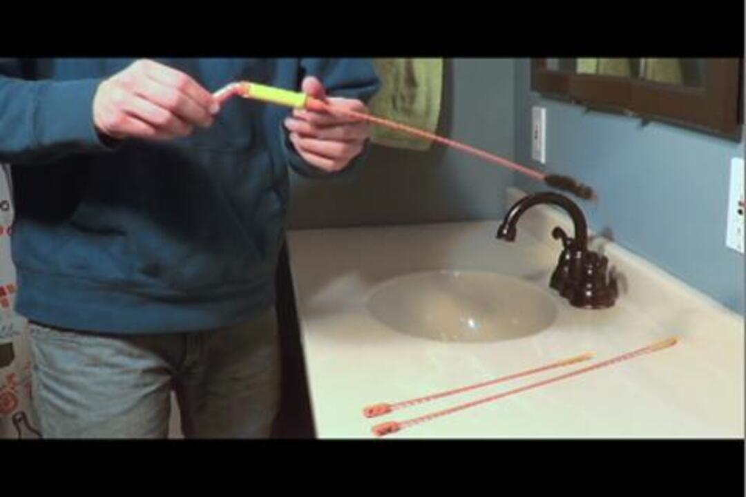 Flexisnake Drain Weasel Sink Snake Cleaner - 18 inch - Drain Hair Clog