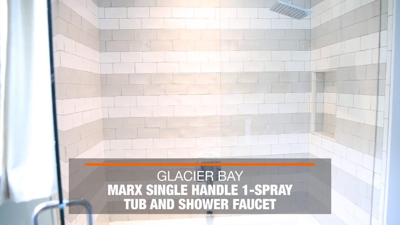 Marx Single Handle 1-Spray Tub and Shower Faucet in Chrome (Valve Included) Marx Single Handle 1-Spray Tub and Shower Faucet in Chrome (Valve Included)
