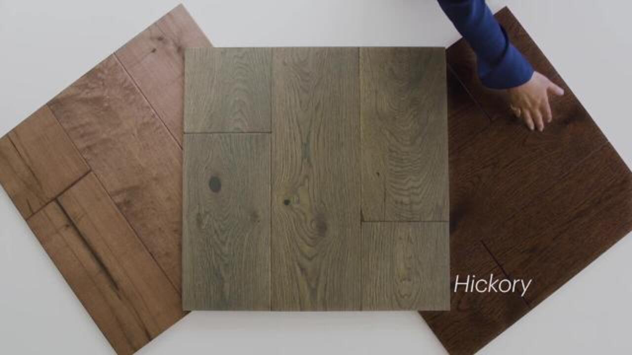 Malibu Wide Plank Baker French Oak 3/8 in. T x 6.5 in. W Click Lock Wire Brushed Engineered Hardwood Flooring (23.6 sq. ft./case)